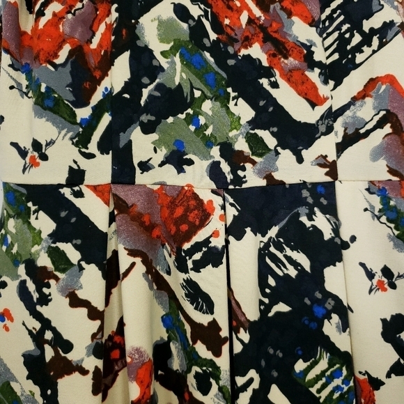 Anthropologie Maeve abstract print fit and flare dress size small - Picture 7 of 9